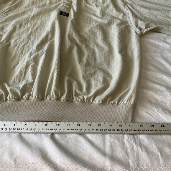 FOX GOLF Vintage Men's Cream/Beige Pullover Nylon Windbreaker Jacket‎ Size Large - Picture 13 of 14